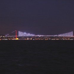 Istanbul 2nd bridge by night